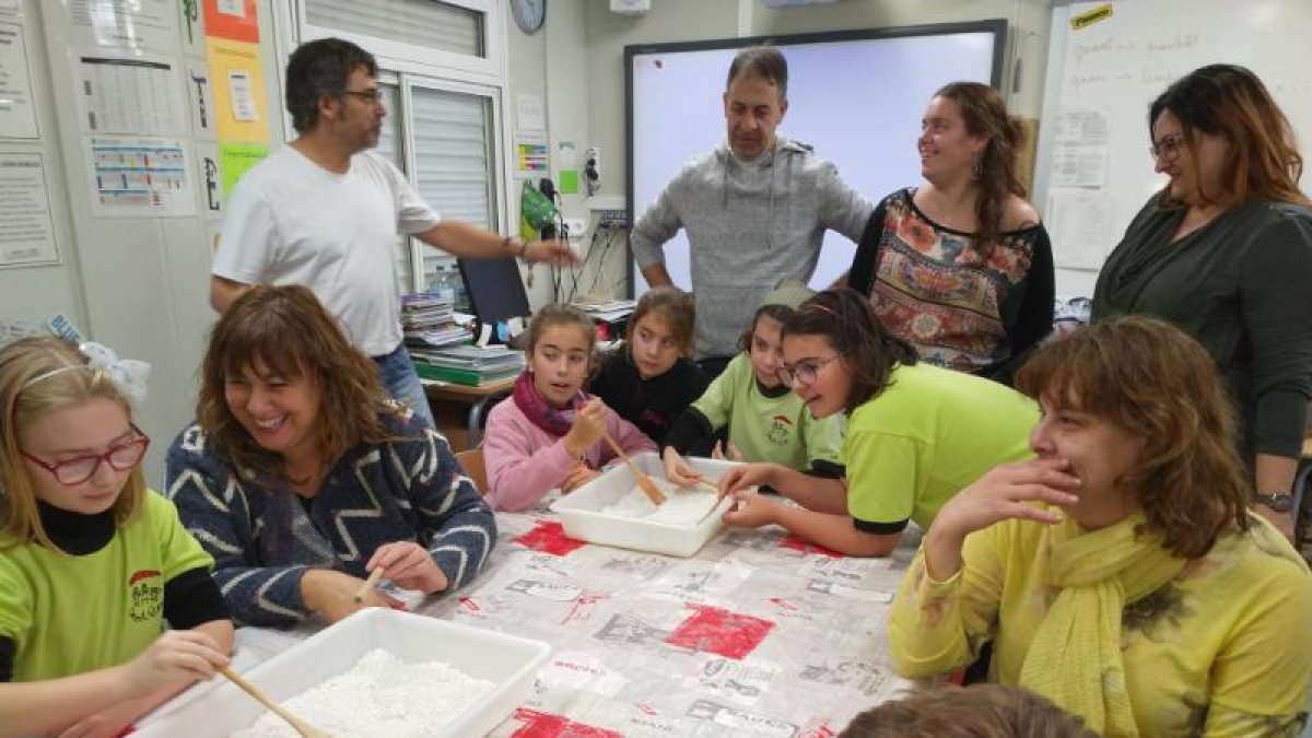 Uno de los talleres en los que participaron algunos padres. 