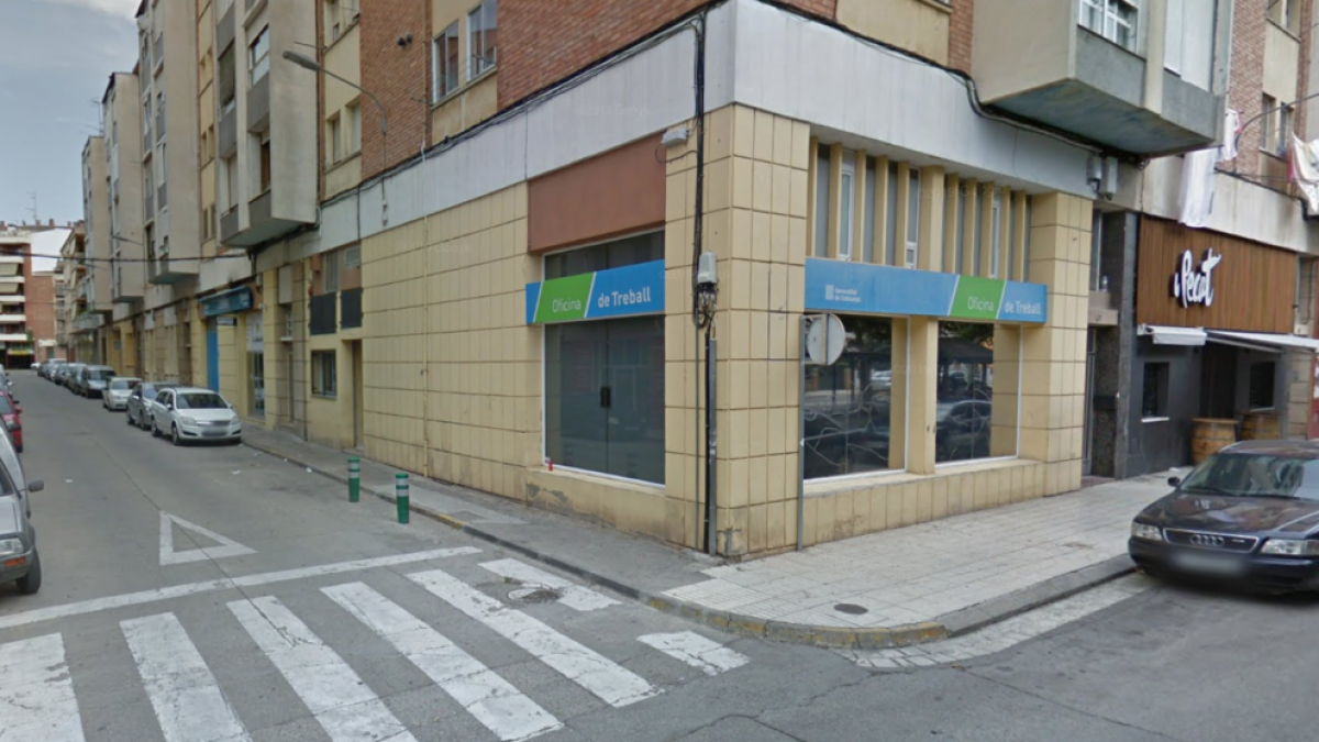 Actual oficina de empleo en Balaguer, en el Passeig de l’Estació.