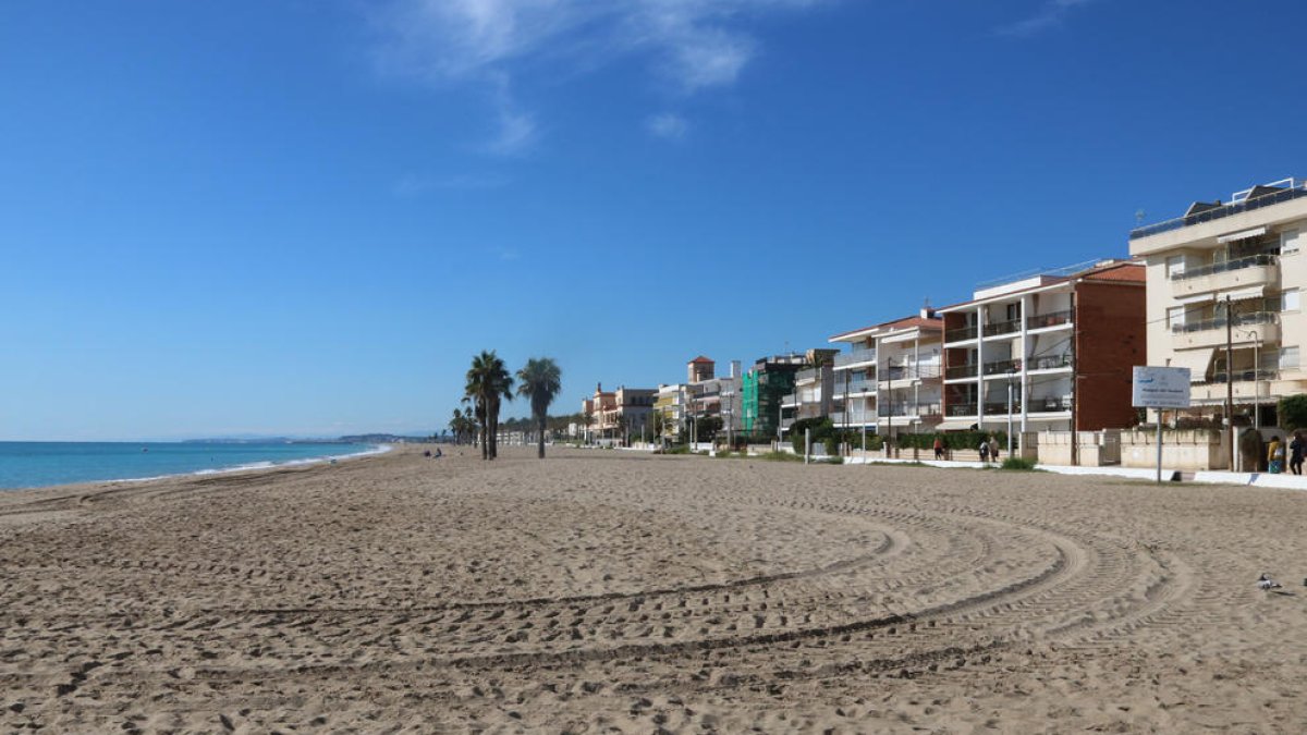 Una playa del Vendrell.