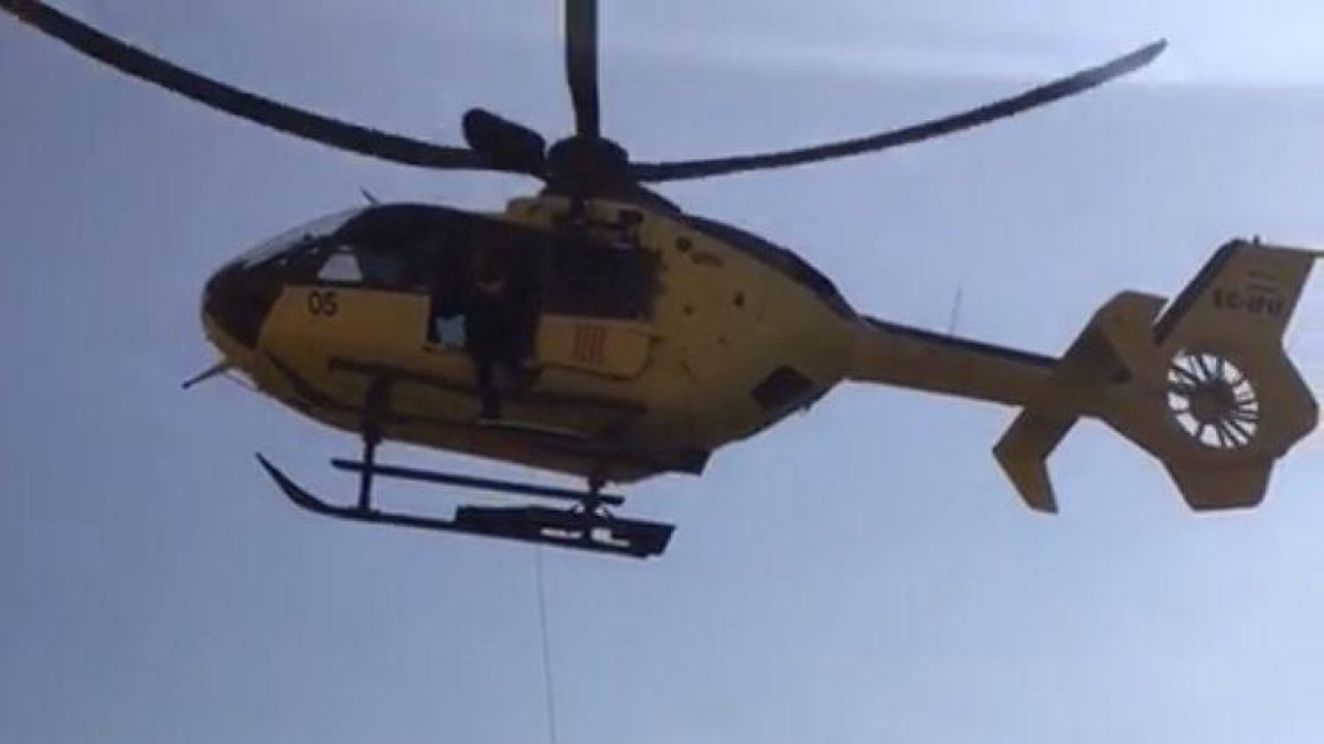 Imagen de archivo de un helicóptero de rescate.