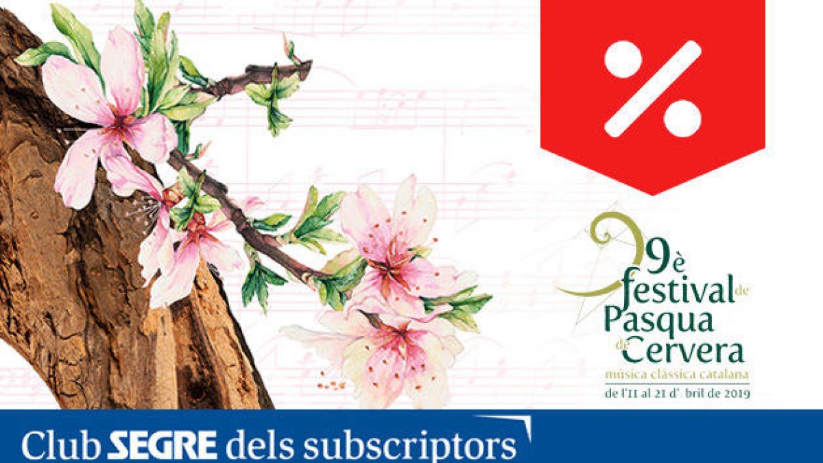 9a edició del Festival de Pasqua de Cervera, el festival de la música clàssica catalana.