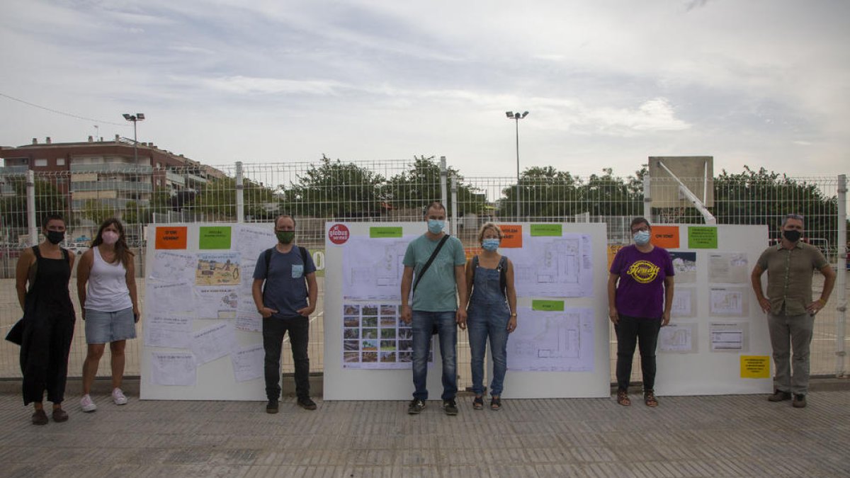 Presentación del resultado del proceso participativo para el patio. 