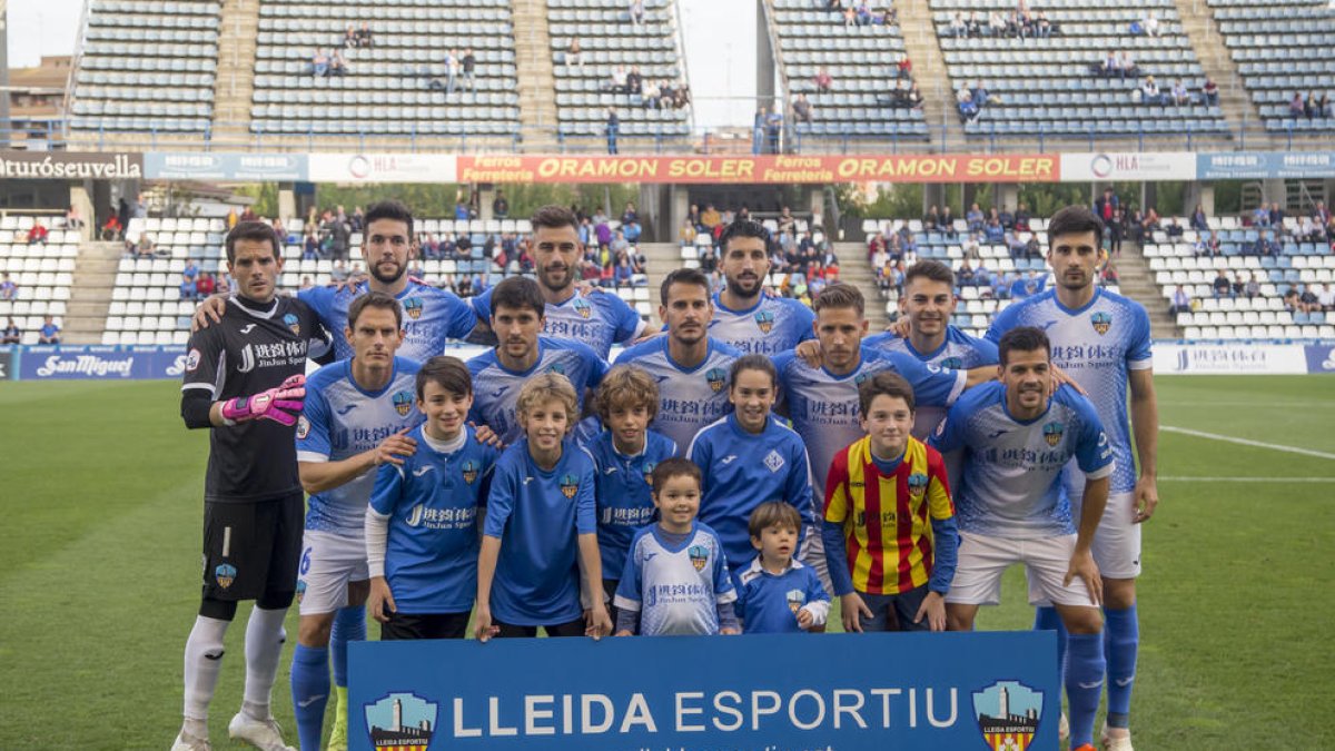 Onze inicial del Lleida de diumenge passat contra l’At. Llevant.