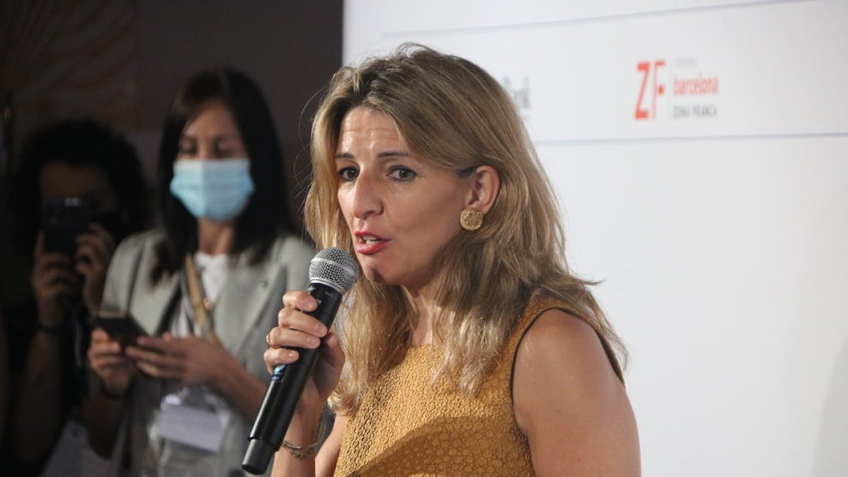 La ministra de Trabajo y Economía Social del gobierno español, Yolanda Díaz.