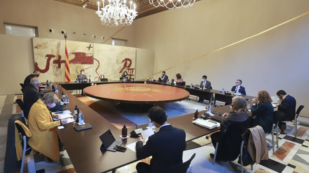 La reunión del Consejo Ejecutivo del Govern en funciones en Palau.