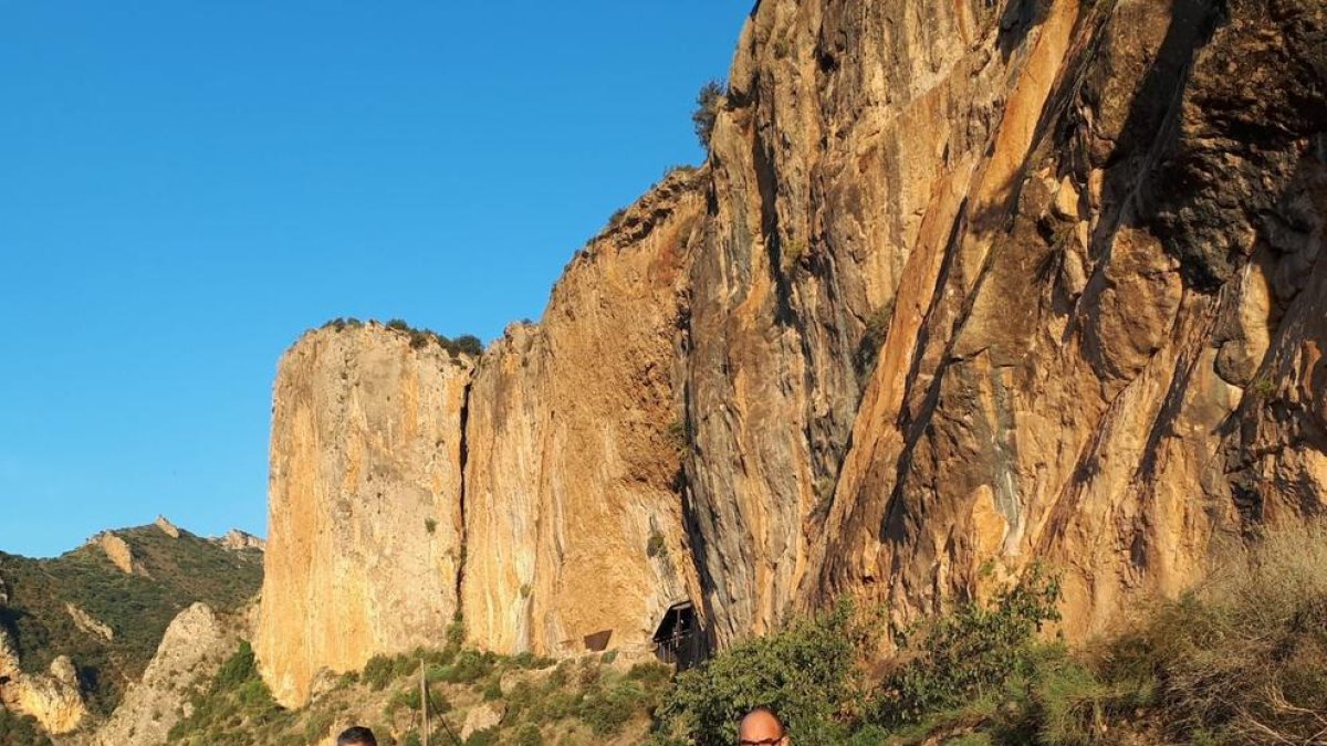 Visita dels tècnics de la Diputació al matí.