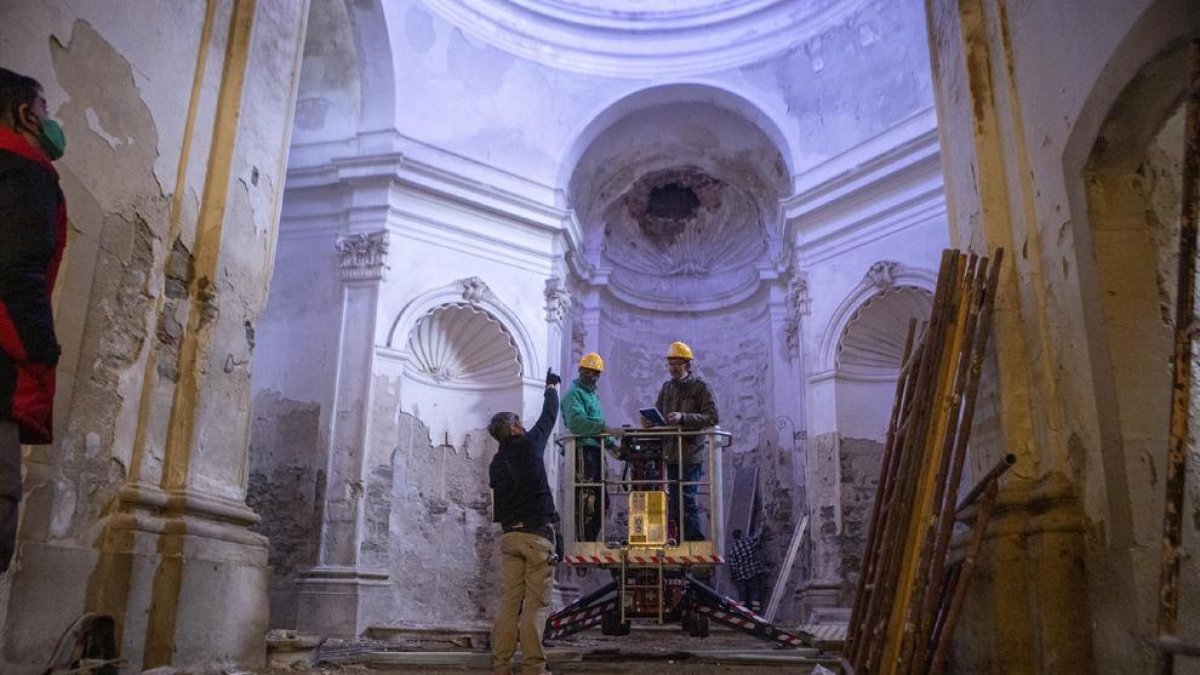 Imagen de las obras del espacio cultural de Sant Domènec.