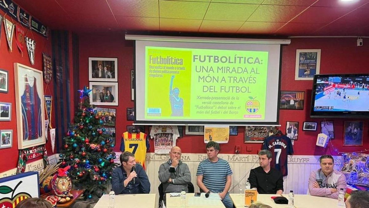 Presentació a Lleida del llibre 'Futbolítica'
