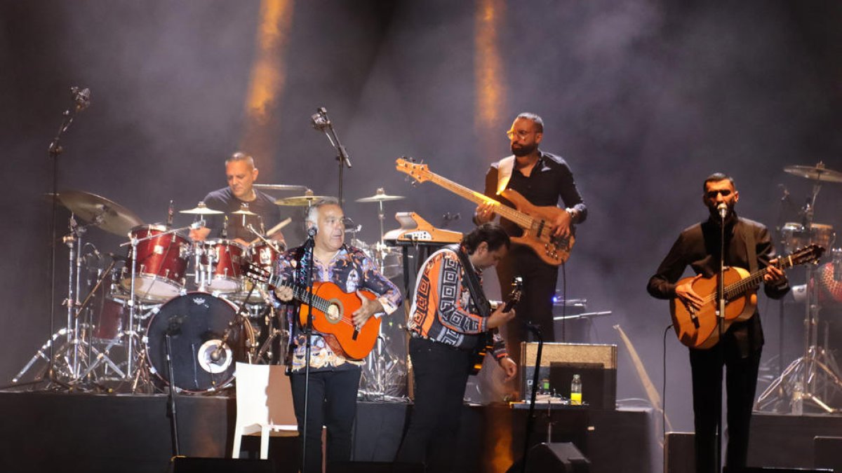 Imagen del concierto de ayer de los Gipsy Kings. 