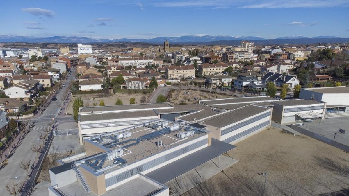 Vista aèria de l’Institut Guissona.