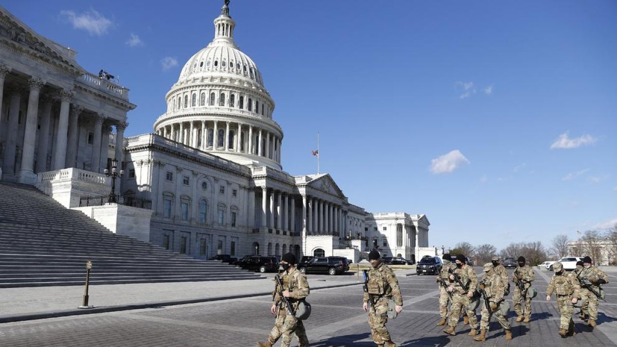 La Guardia Nacional ha tomado Washington, en especial el Capitolio.