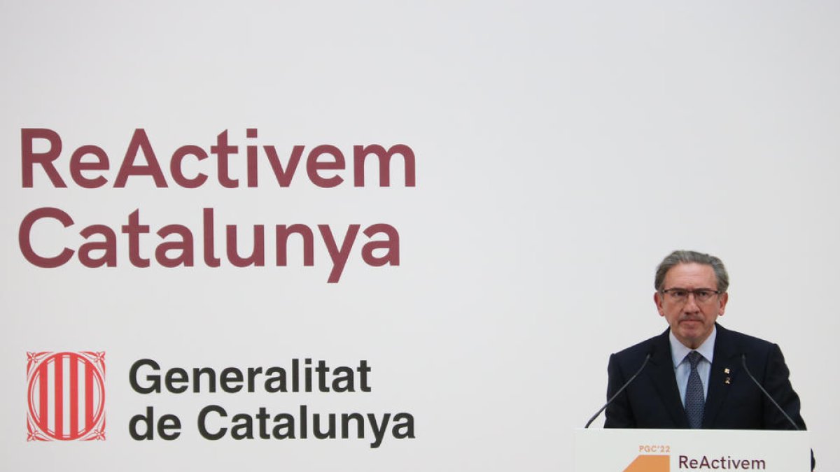 El conseller Giró defensa els comptes del 2022 com els pressupostos que Catalunya necessita.