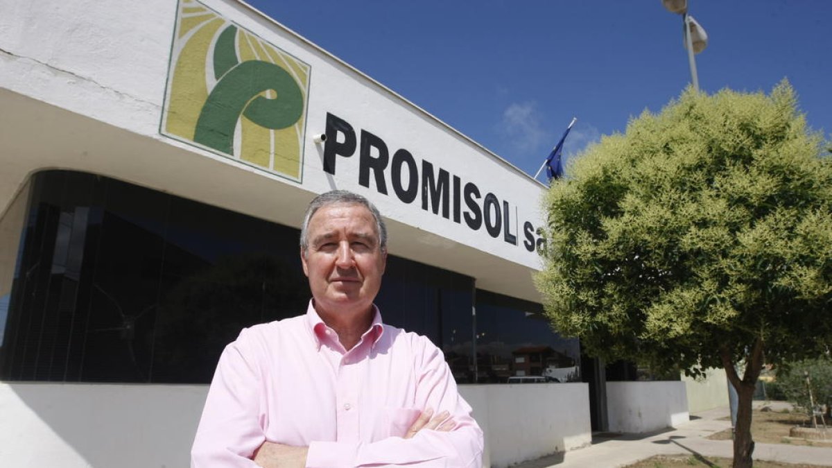 Francesc Roig a las puertas de Promisol, su gran pasión empresarial. 