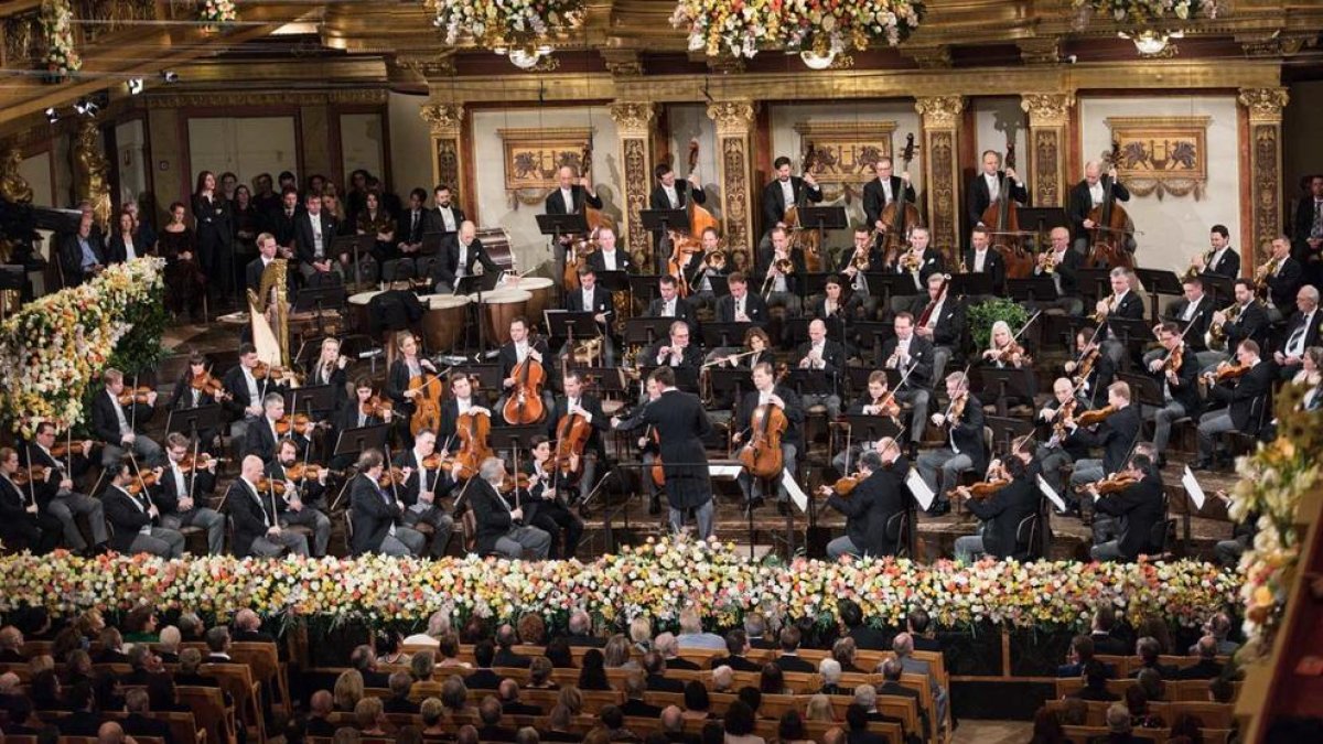 Imatge d’arxiu de l’Orquestra Filharmònica de Viena en el seu tradicional concert d’Any Nou.
