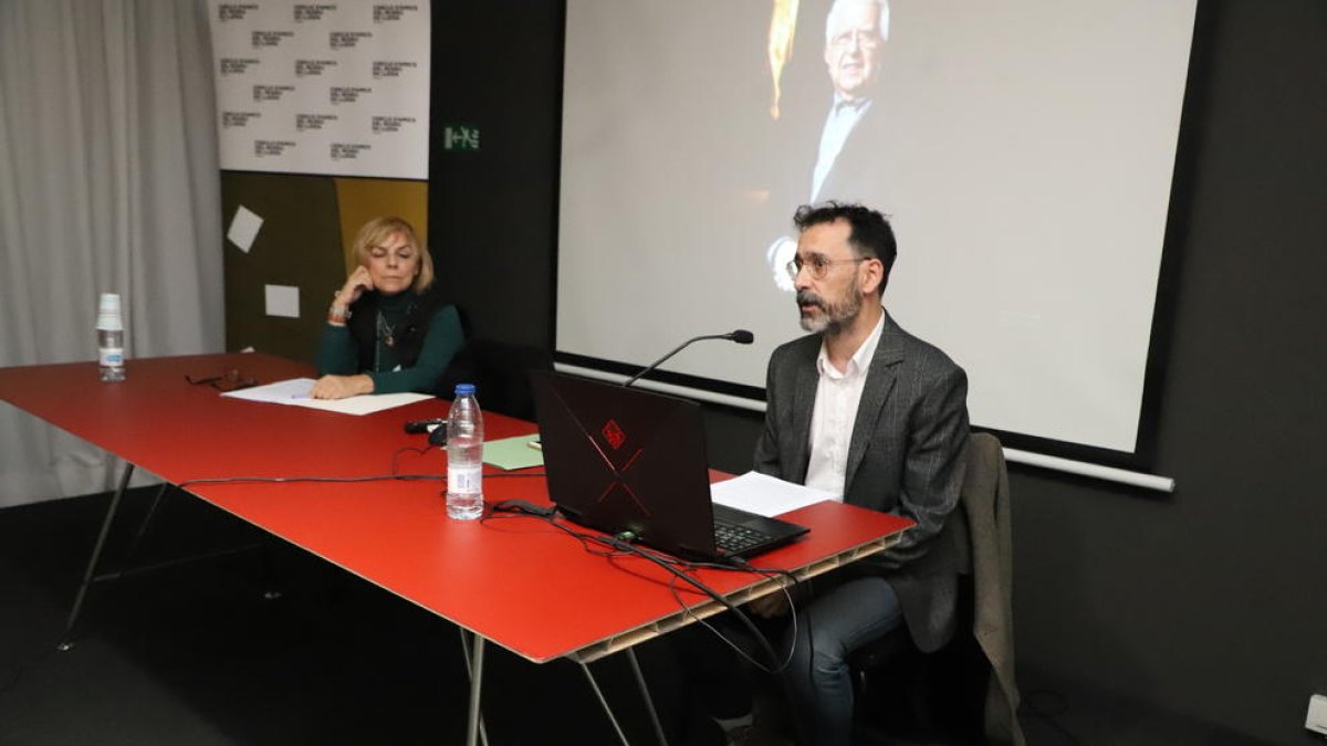 Carmen Berlabé i Alberto Velasco, ahir al Museu de Lleida.