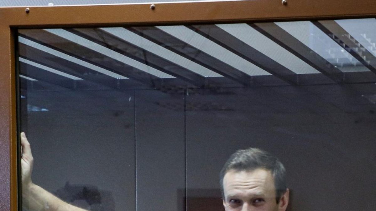 El opositor ruso Alexei Navalni, ayer, en un tribunal de Moscú.