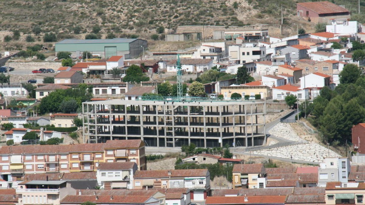 La estructura de la residencia ya está construida.