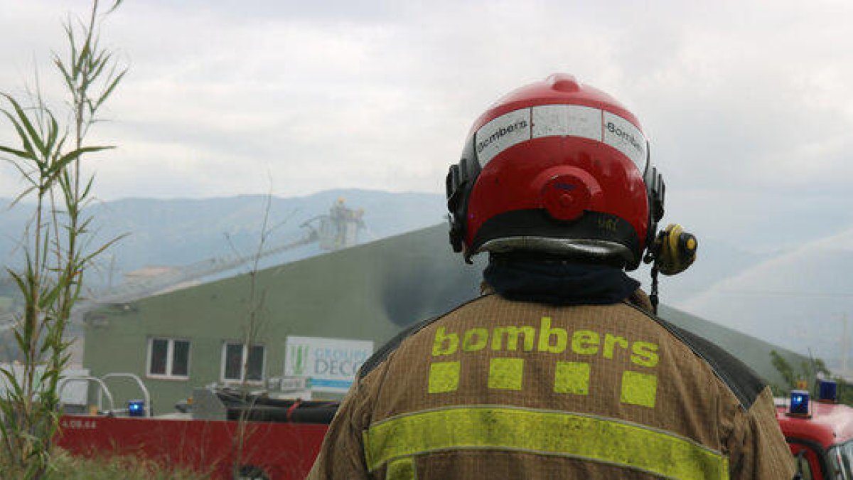 Imagen de archivo de un bombero.