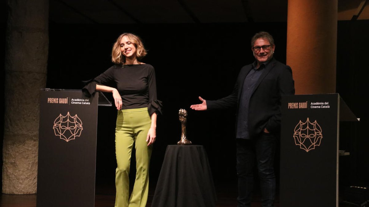 Aina Clotet y Sergi López leyeron ayer las nominaciones.