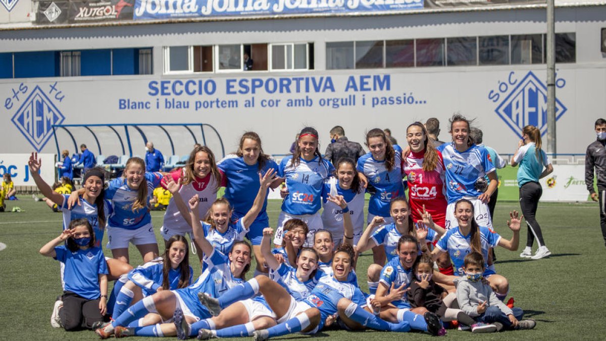 L’AEM va disputar la fase d’ascens a la màxima categoria, mentre que el Lleida Esportiu descendia al quart esglaó estatal.