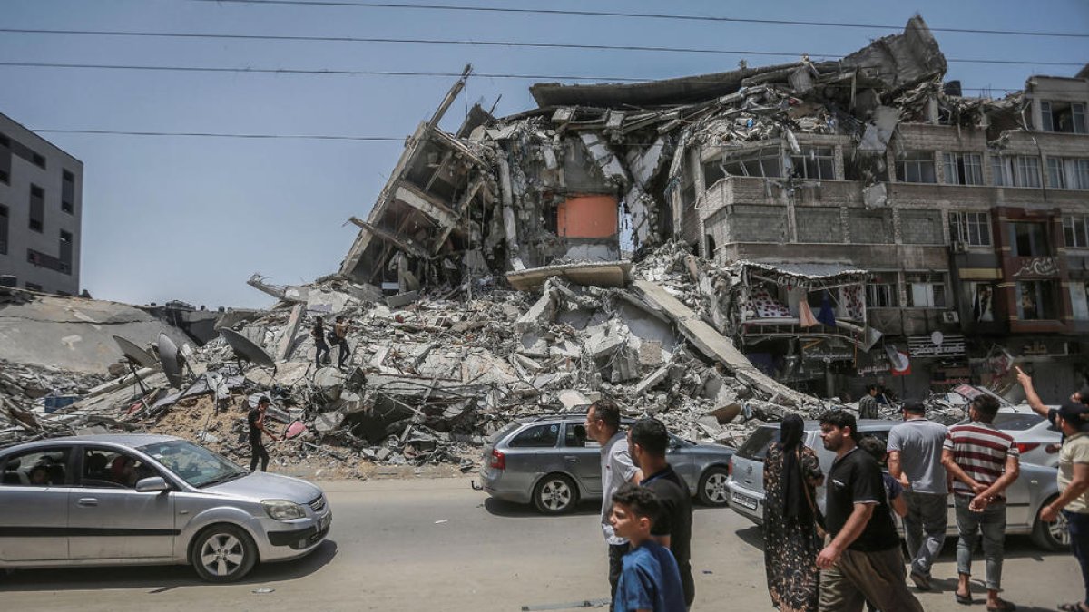 Illes senceres d’habitatges han sucumbit durant onze dies de bombardejos a la ciutat de Gaza.