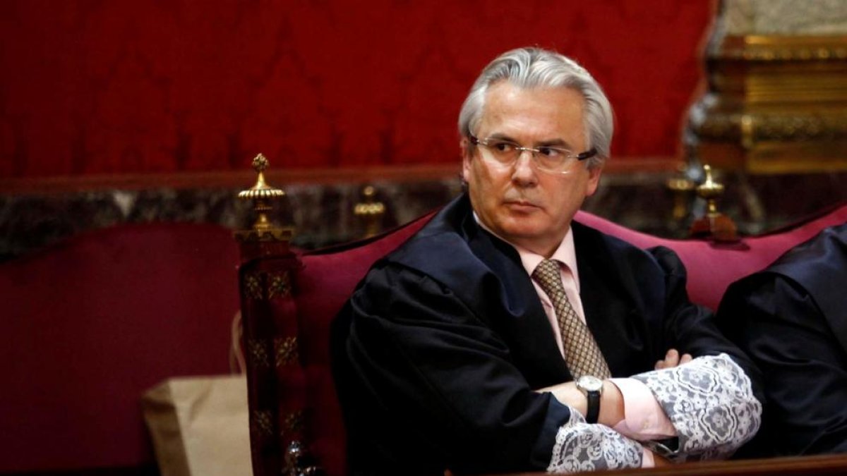 L’exjutge Baltasar Garzón, el 2012, durant el judici a què va ser sotmès al Tribunal Suprem.