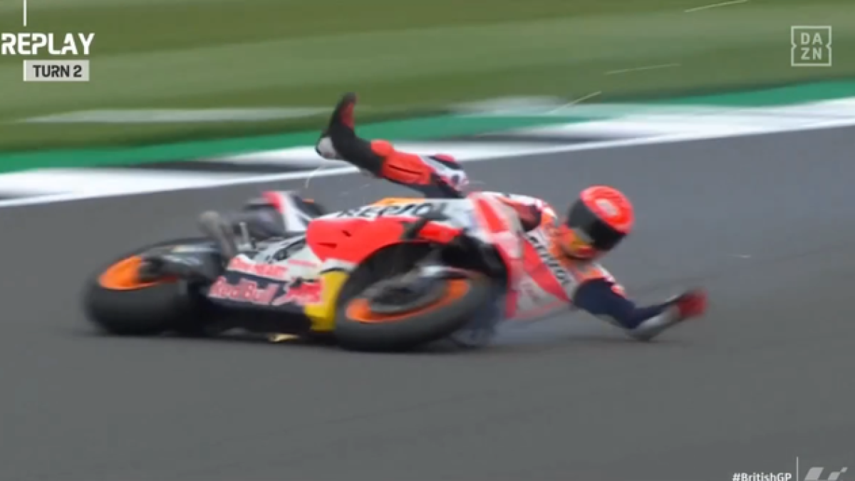 Lletja caiguda de Marc Márquez a 270 km/h