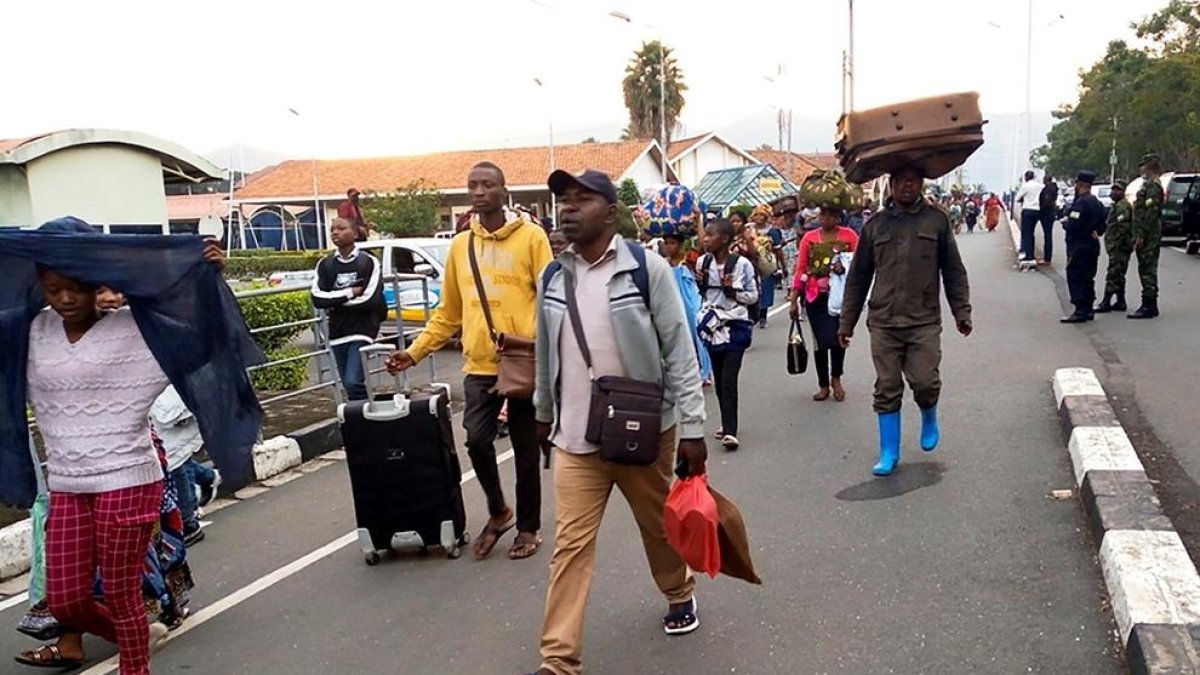 Algunes de les persones que es van desplaçar cap a Ruanda.