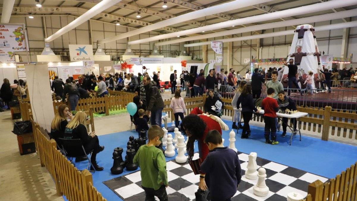 Imatge d’arxiu d’un joc d’escacs gegants en l’última edició del Cucalòcum, el gener del 2020.
