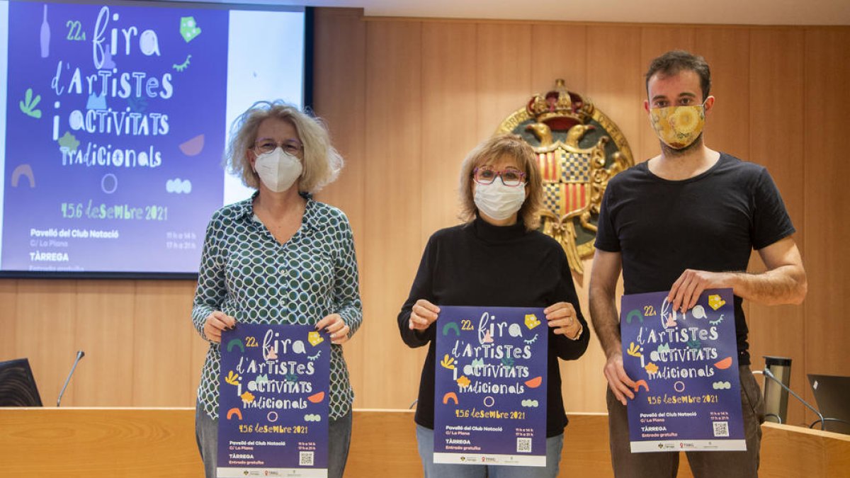 Presentación ayer de la Fira en el ayuntamiento de Tàrrega.