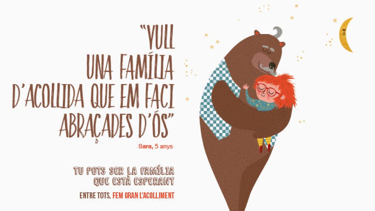 Campaña de la Generalitat para fomentar la acogida familiar. 