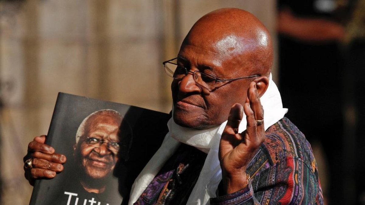 El arzobispo sudafricano Desmond Tutu, fallecido ayer a los 90 años, en una imagen de archivo.