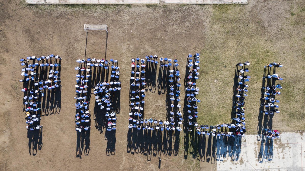 Agramunt. Reivindicació ahir dels alumnes de l’INS Ribera del Sió.