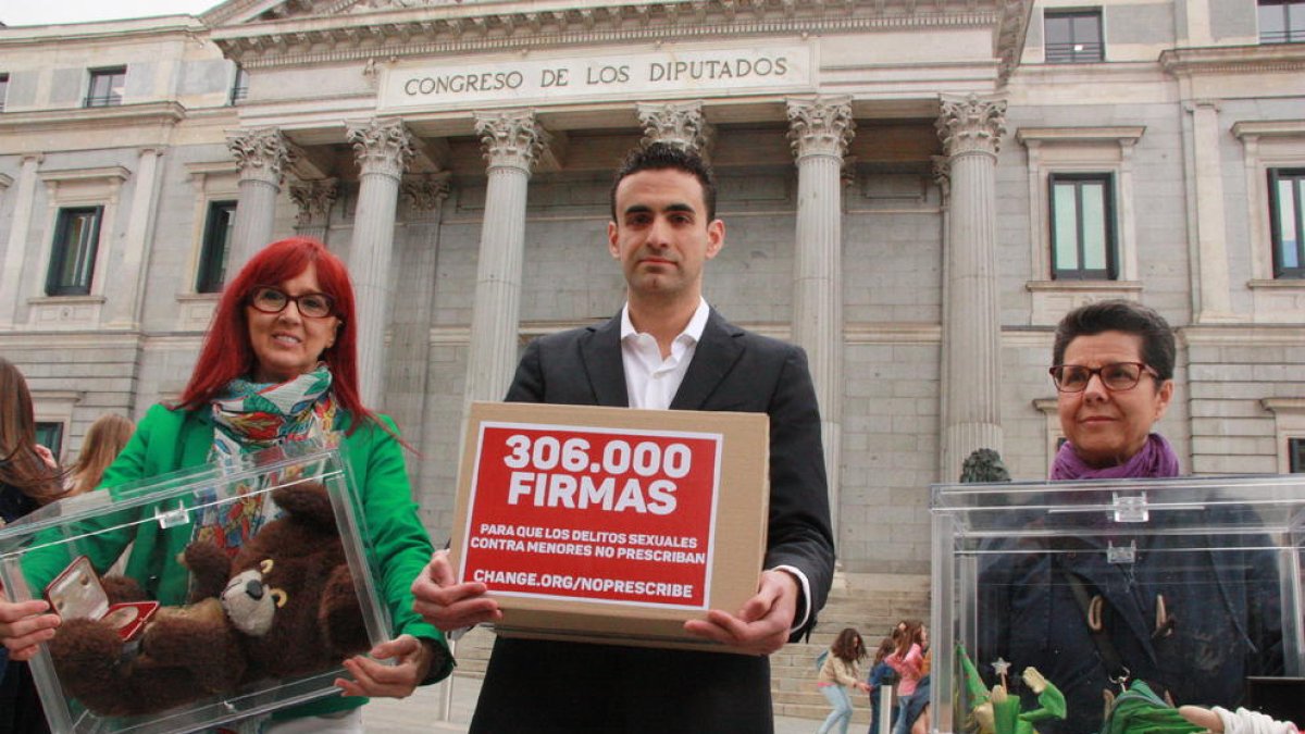 Imagen de 2016, cuando Miguel Hurtado inició una campaña contra la prescripción de los abusos. 