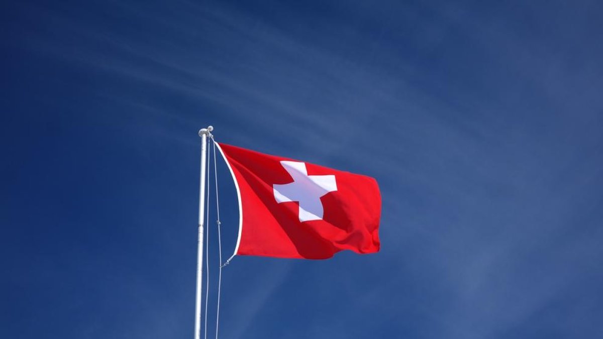 Imagen de archivo de la bandera de Suiza