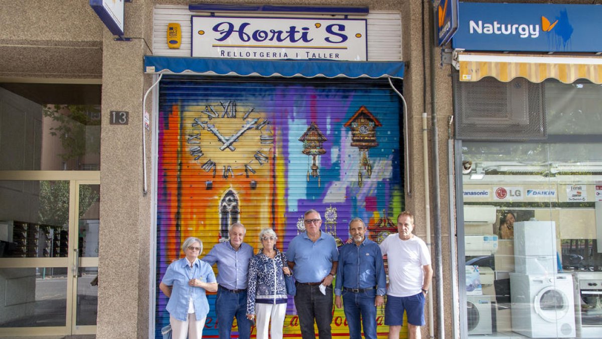 Josep Maria Batlle ret homenatge a la Seu Vella en una pintura mural