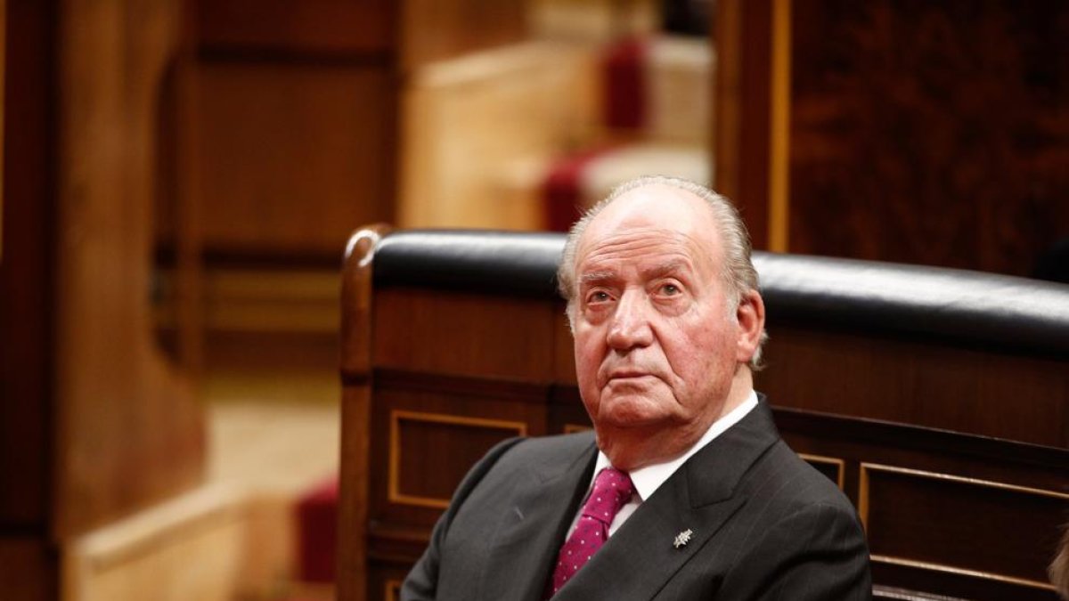 El rey Juan Carlos I en el Congreso, el 6 de diciembre de 2018.