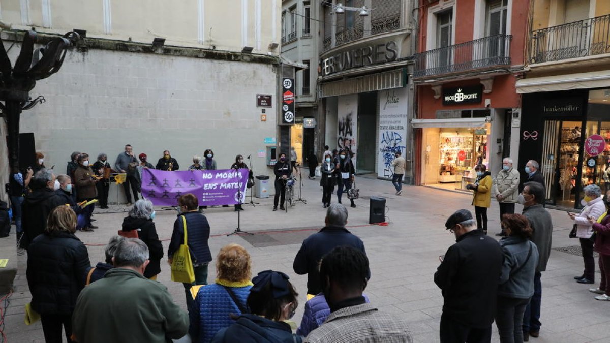 Imatge d’arxiu d’una marxa contra la violència masclista.