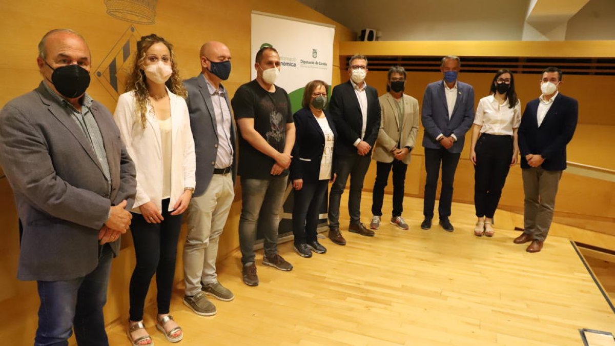 La presentació del projecte Agrobiofood ahir a Lleida.