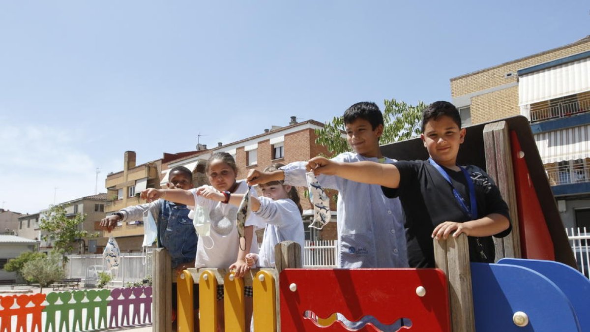 Alumnos de cuarto de Primaria del centro Torre Queralt.