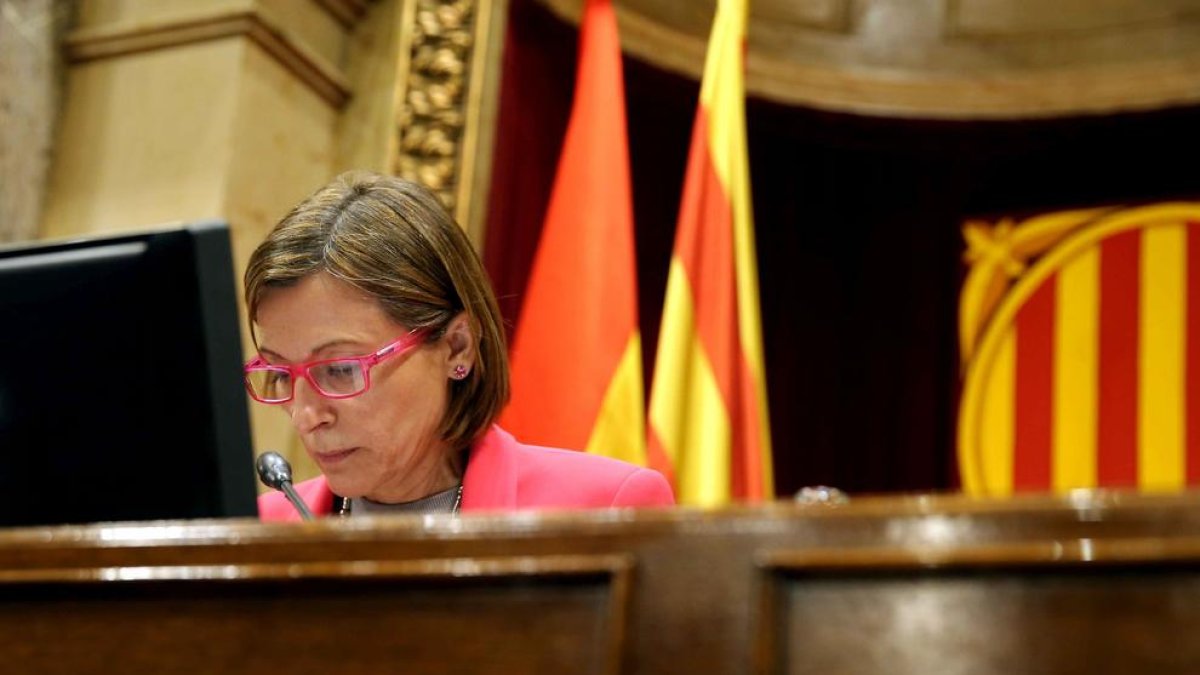 La presidenta del Parlament, Carme Forcadell