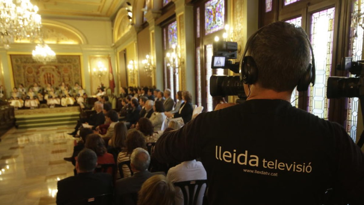 Lleida TV plantarà les seues càmeres de nou al saló de plens.