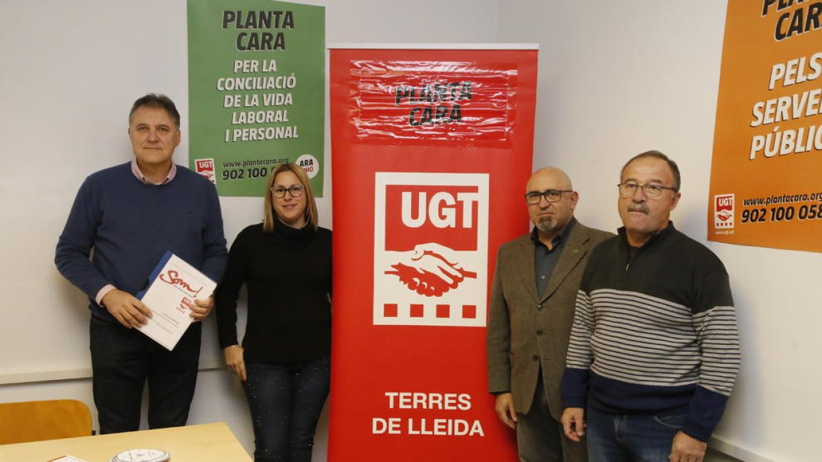 José Luis Aguilá, Demelsa Mateos, Ramon Moreno y Antonio Rodríguez, ayer en rueda de prensa.