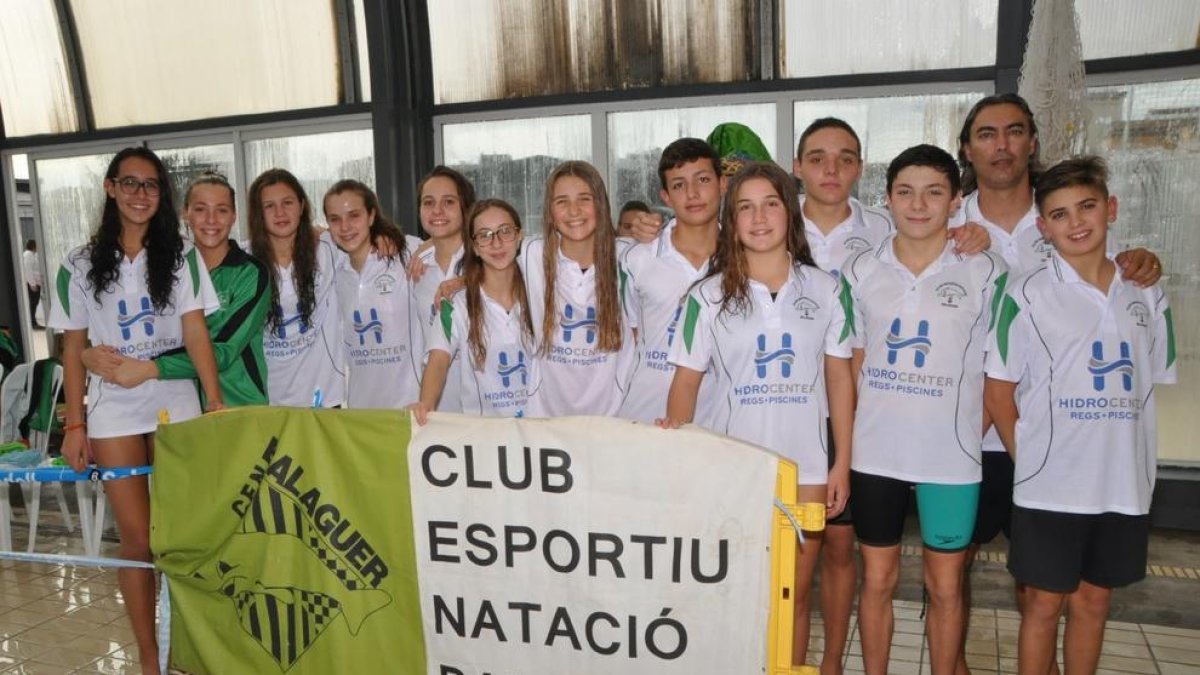 Los nadadores del CEN Balaguer.