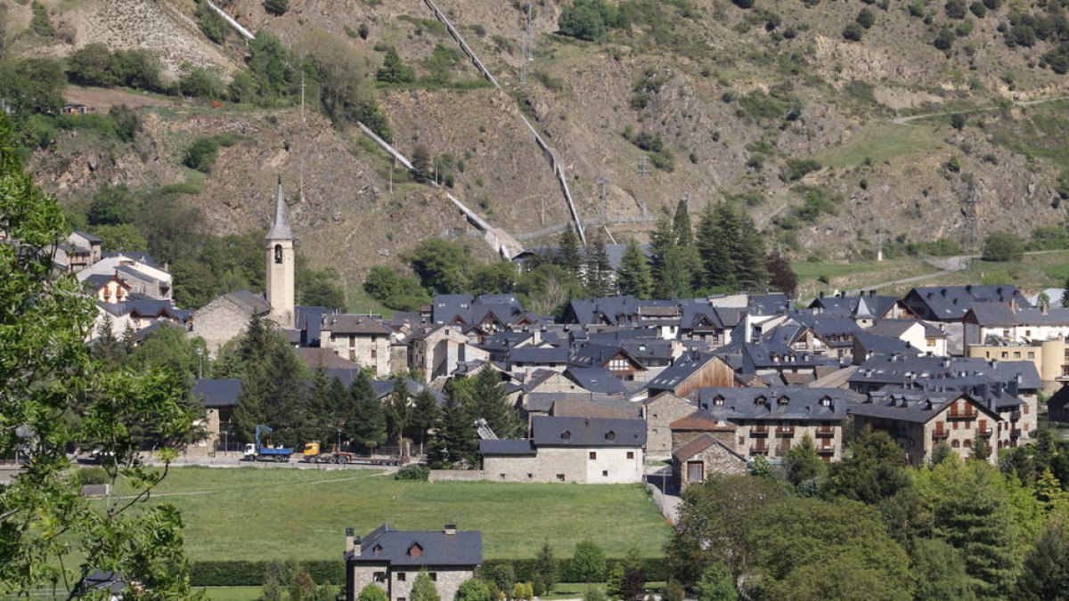 Vista d’Esterri d’Àneu, al Pallars Sobirà.