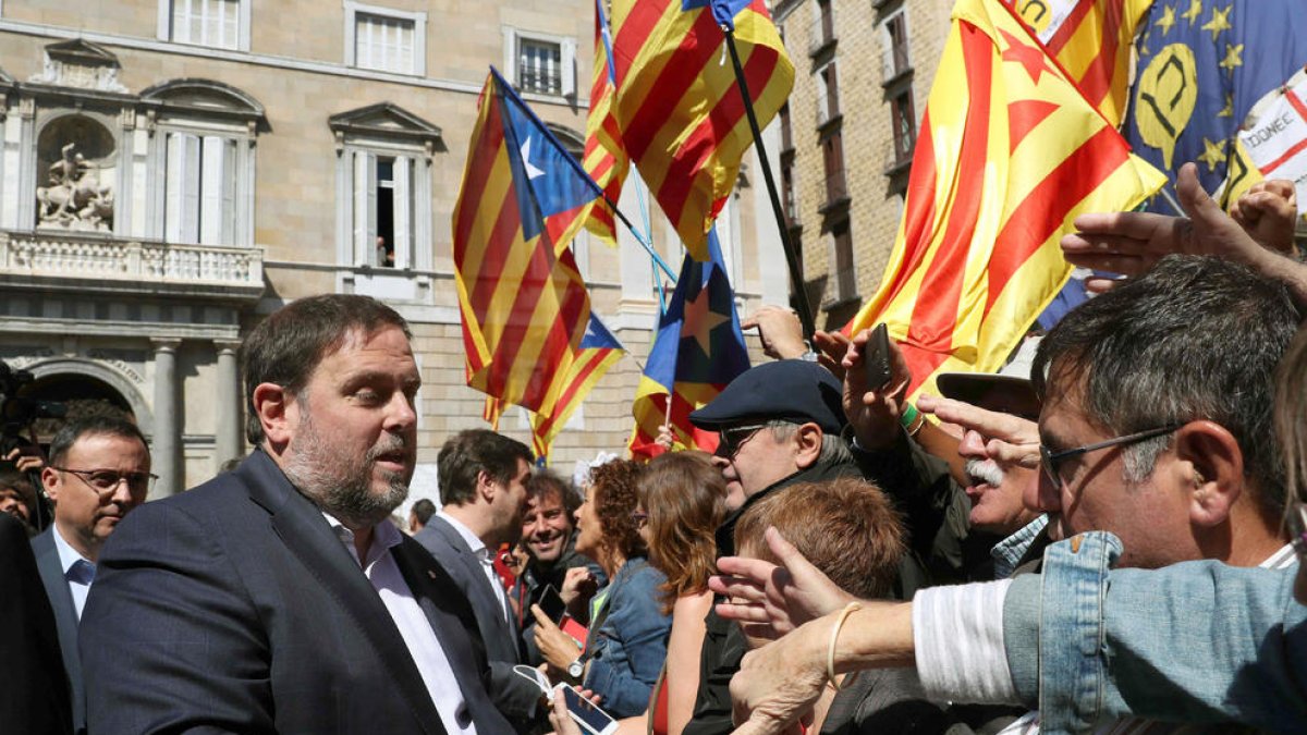 El vicepresident del Govern, Oriol Junqueras, dissabte passat a Barcelona.