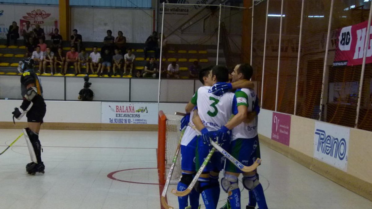 Andreu Tomàs brinda uno de sus goles a su padre fallecido.