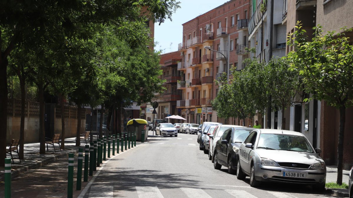 Vista del carrer Hostal de la Bordeta.