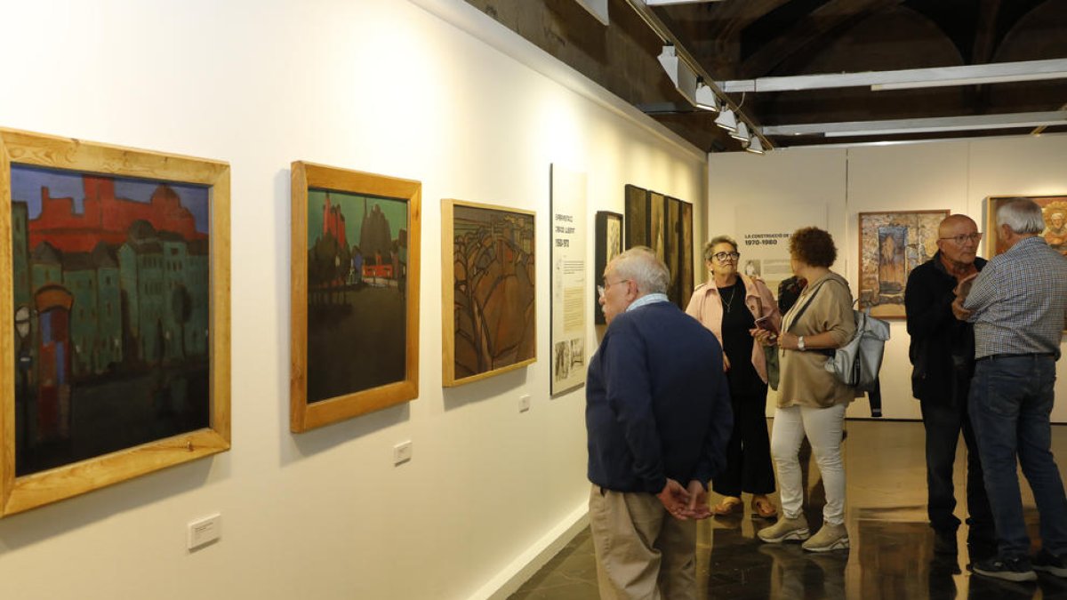 Exposición en el IEI con medio centenar de obras de Jaume Minguell en el año de su centenario.