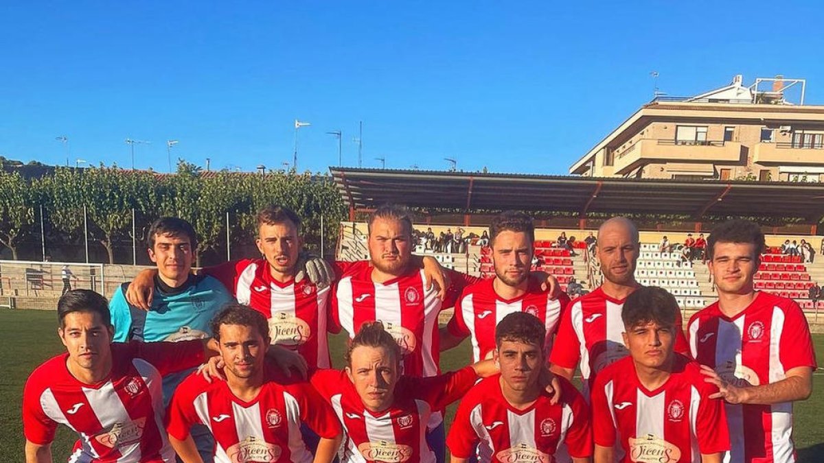 L’Agramunt B, abans de debutar en Lliga.